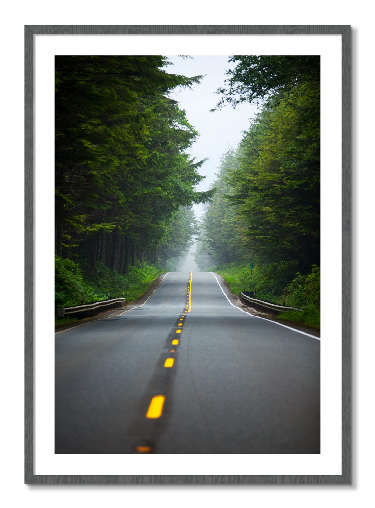 Framed photograph of North West by Dylan Ozanich, Grey frame, Borders