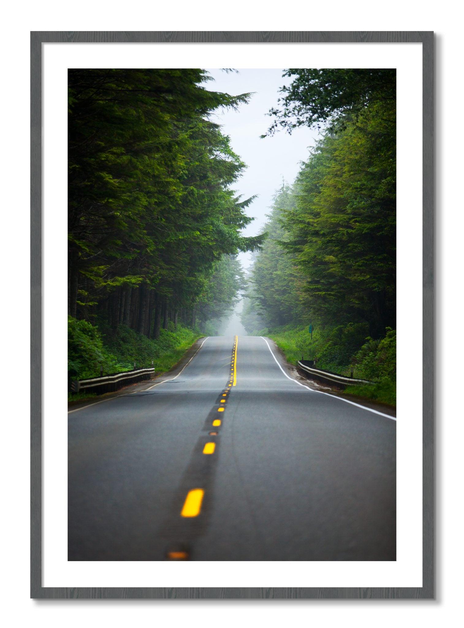Framed photograph of North West by Dylan Ozanich, Grey frame, Borders