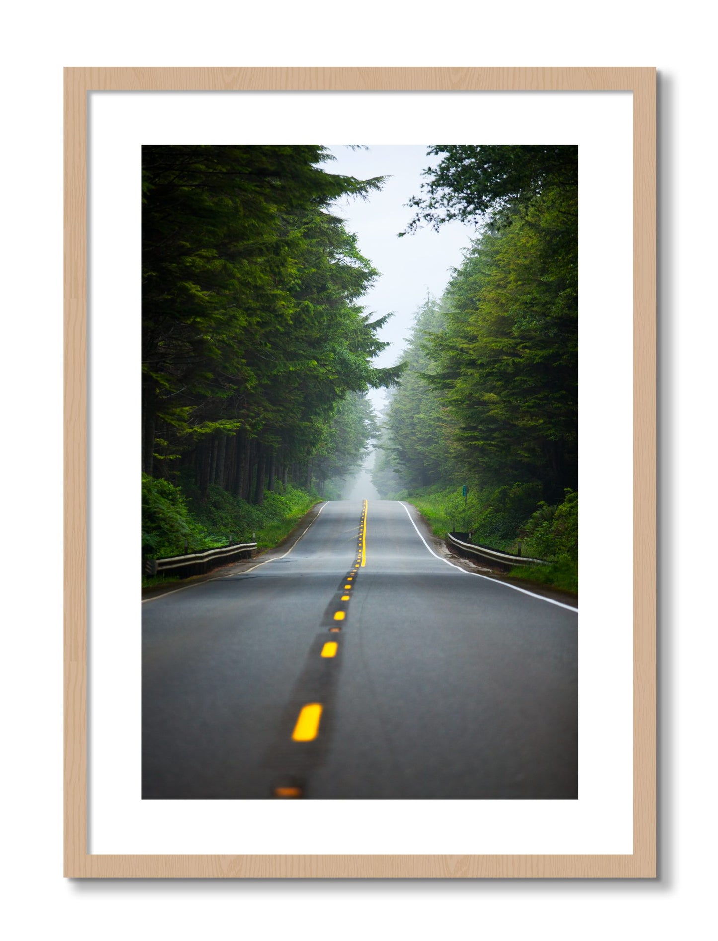 Framed photograph of North West by Dylan Ozanich, Oak frame, Borders