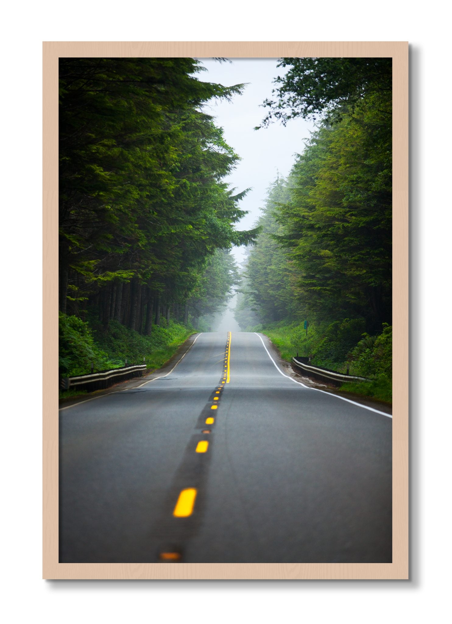 Framed photograph of North West by Dylan Ozanich, Maple frame, Full Bleed