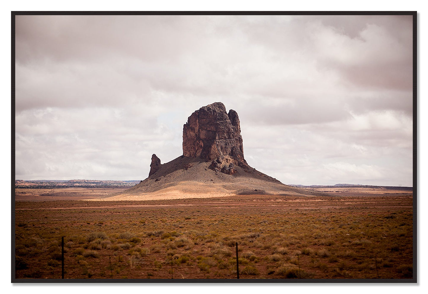 Nowhere New Mexico by Dylan Ozanich, 48×72 Full Bleed Print in a Black Walnut frame