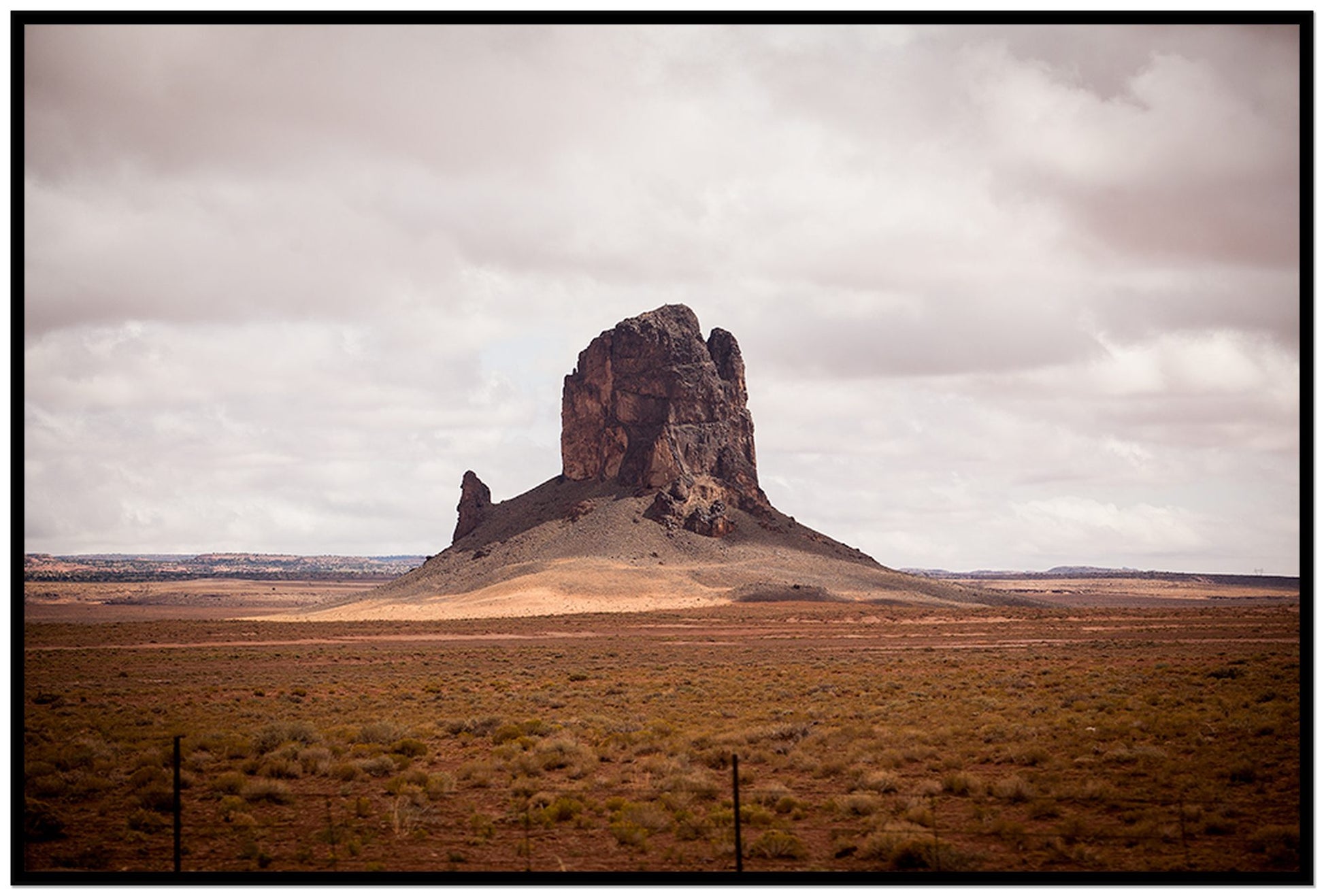 Nowhere New Mexico by Dylan Ozanich, 48×72 Full Bleed Print in a Black frame