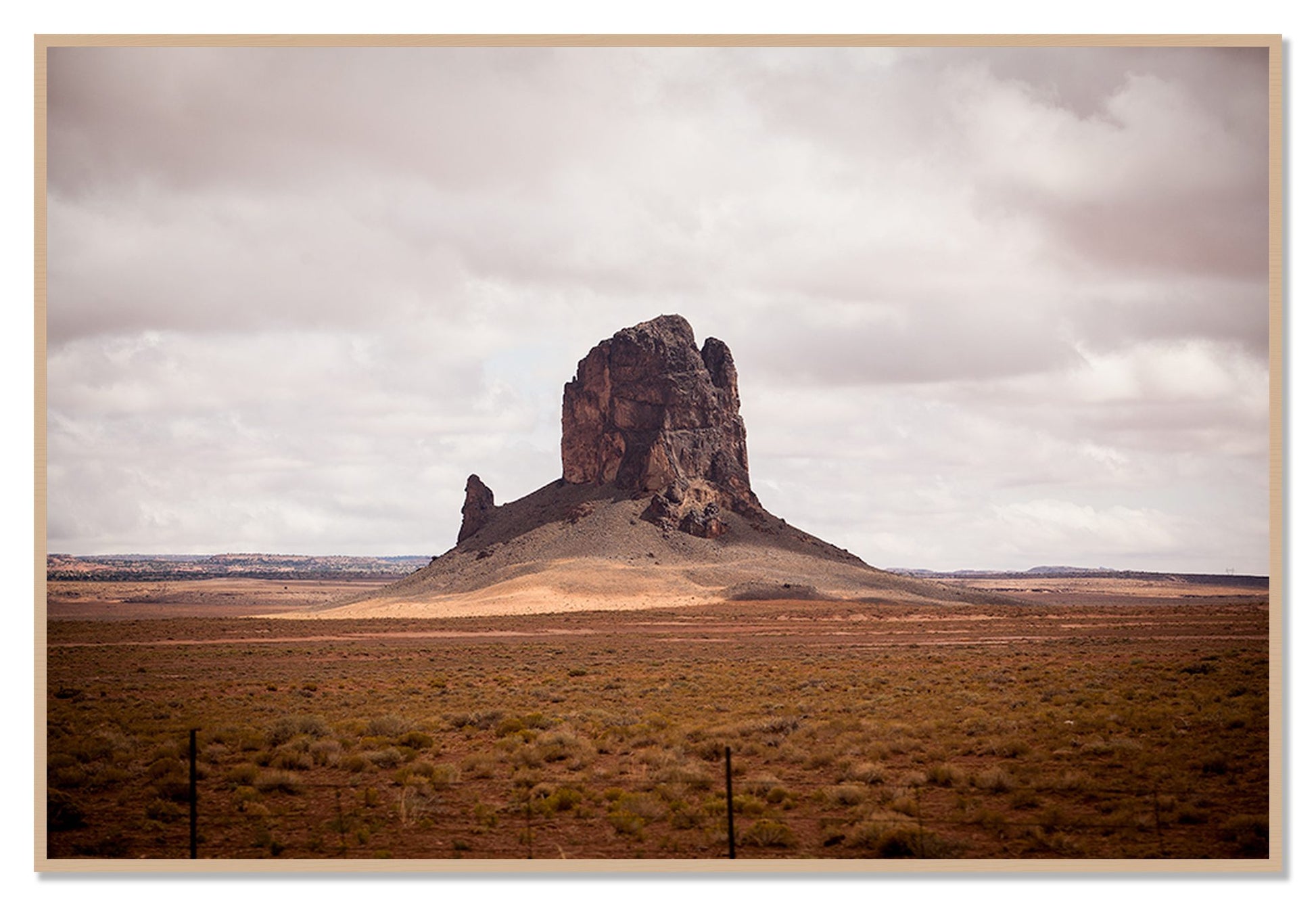 Nowhere New Mexico by Dylan Ozanich, 48×72 Full Bleed Print in an Oak frame
