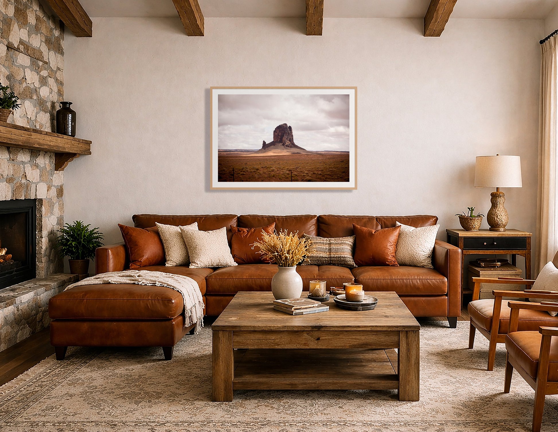 Framed photograph of Nowhere New Mexico by Dylan Ozanich displayed on a wall