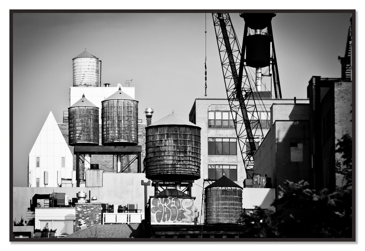 NYC by Dylan Ozanich, 48×72 Full Bleed Print in a Black Walnut frame