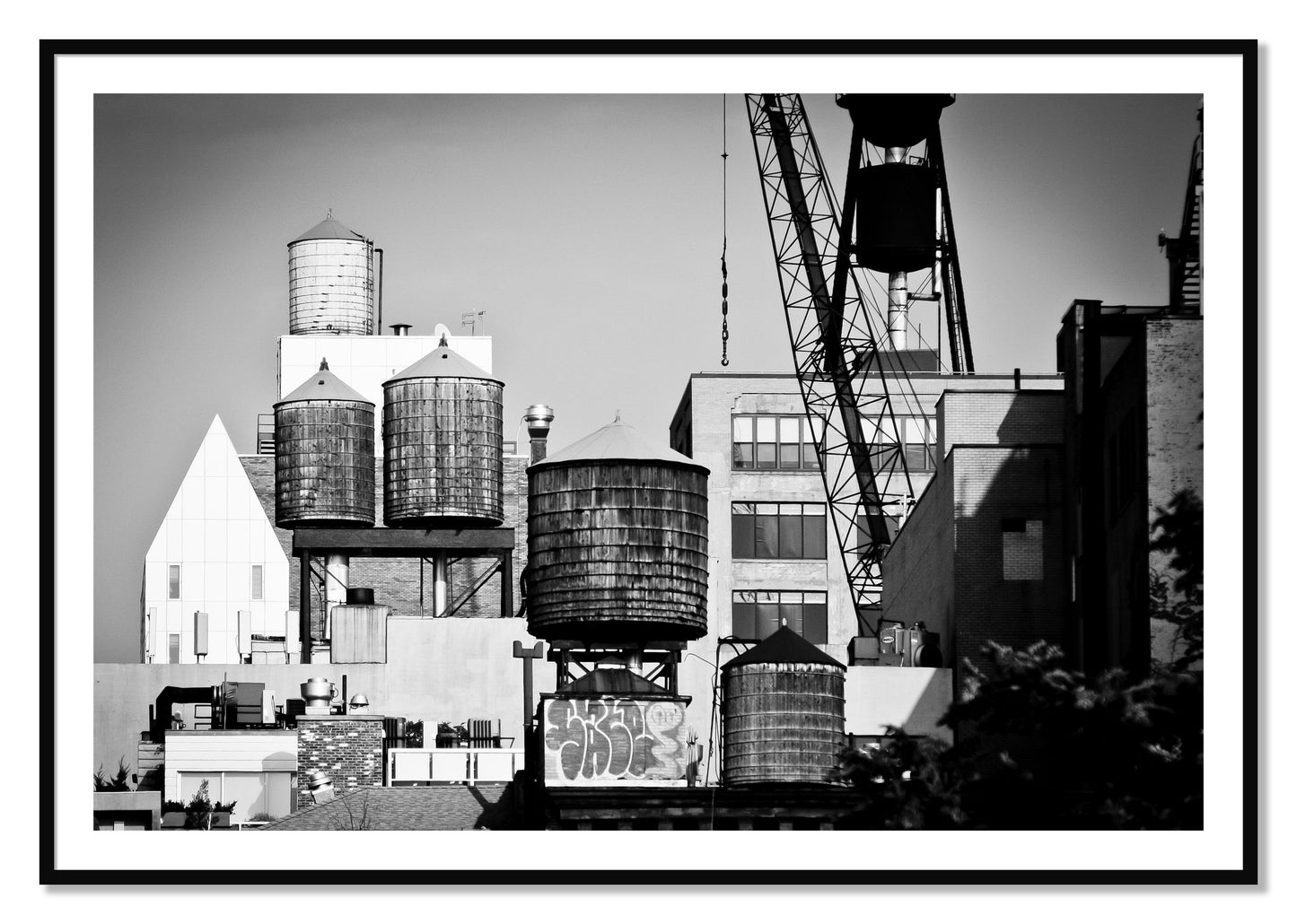 Framed photograph of NYC by Dylan Ozanich, Black frame, Borders