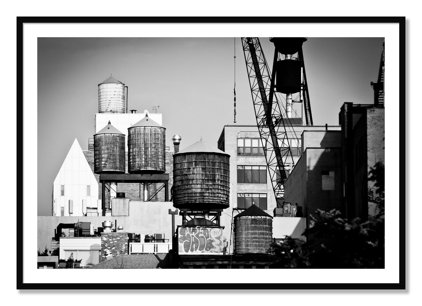 Framed photograph of NYC by Dylan Ozanich, Black frame, Borders