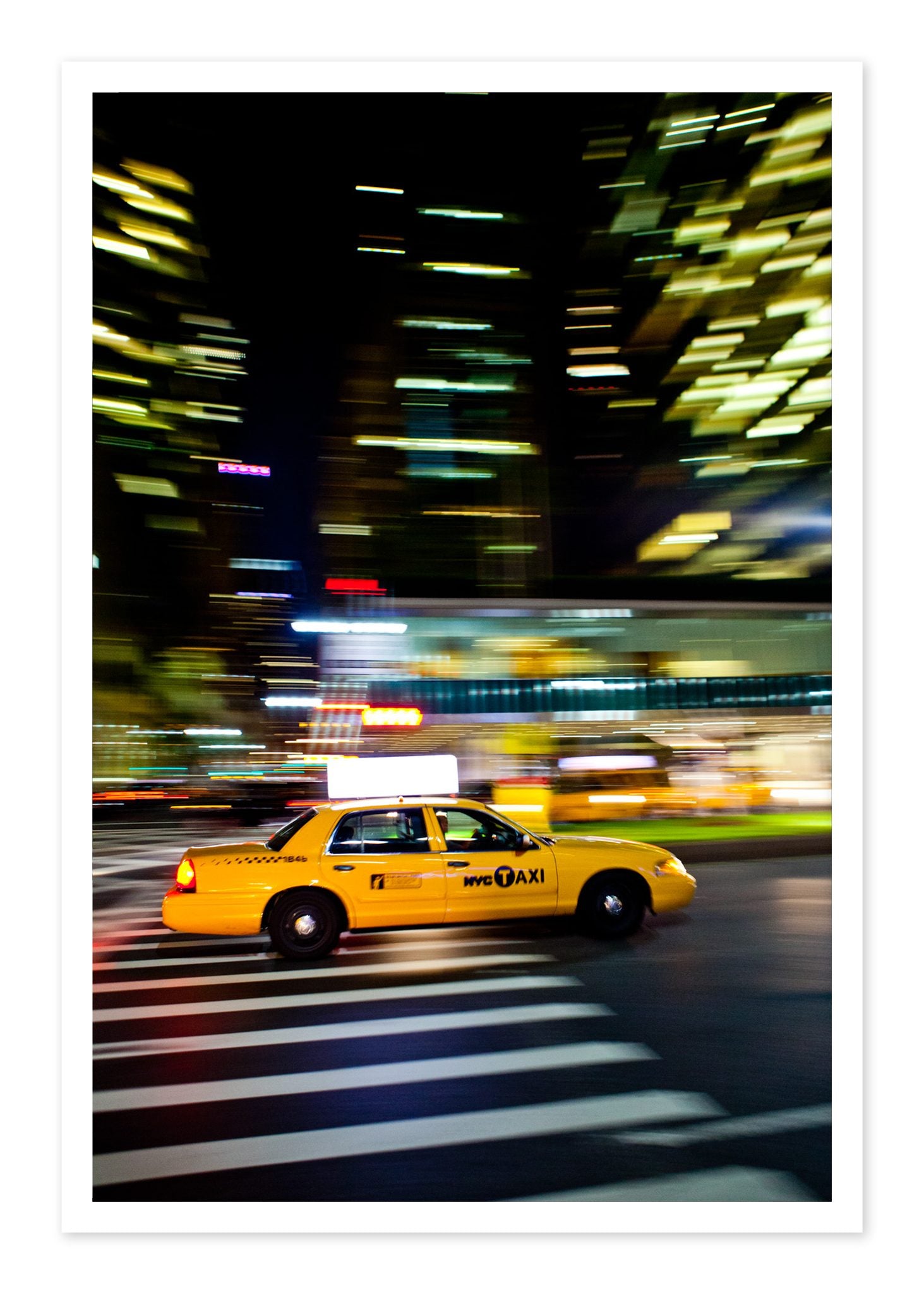 NYCTaxi by Dylan Ozanich, 48×72 Fine Art Pigment Print on Hahnemühle Cotton Rag Paper, unframed