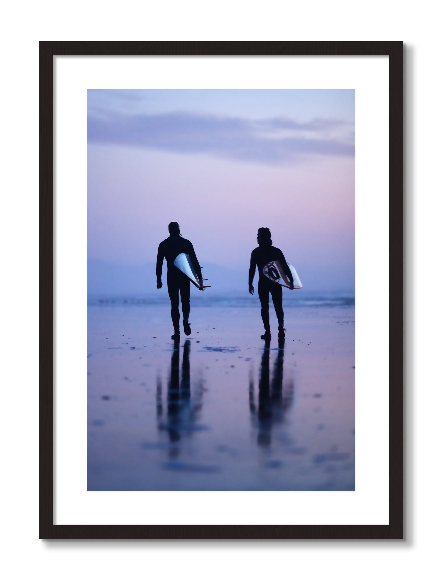 Framed photograph of Ocean Beach Surf by Dylan Ozanich, Black frame, Borders