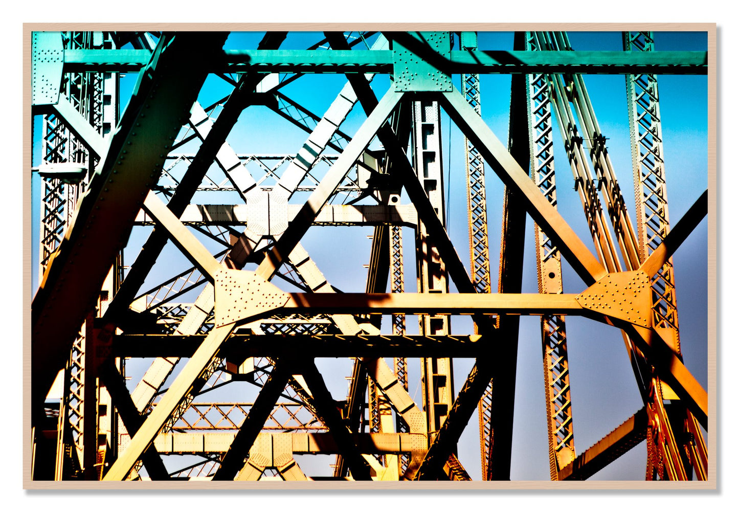 Framed photograph of Old School Cool by Dylan Ozanich, Maple frame, Full Bleed