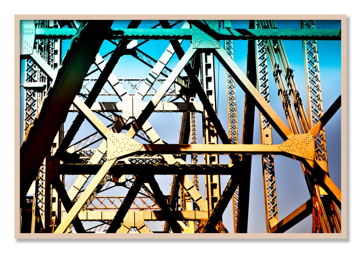 Framed photograph of Old School Cool by Dylan Ozanich, Maple frame, Full Bleed