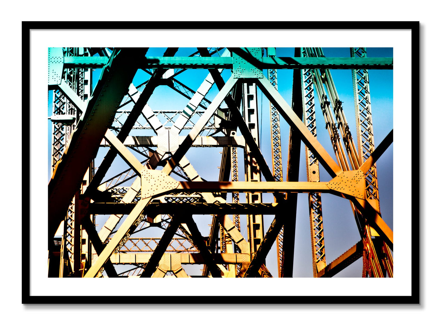 Framed photograph of Old School Cool by Dylan Ozanich, Black frame, Borders