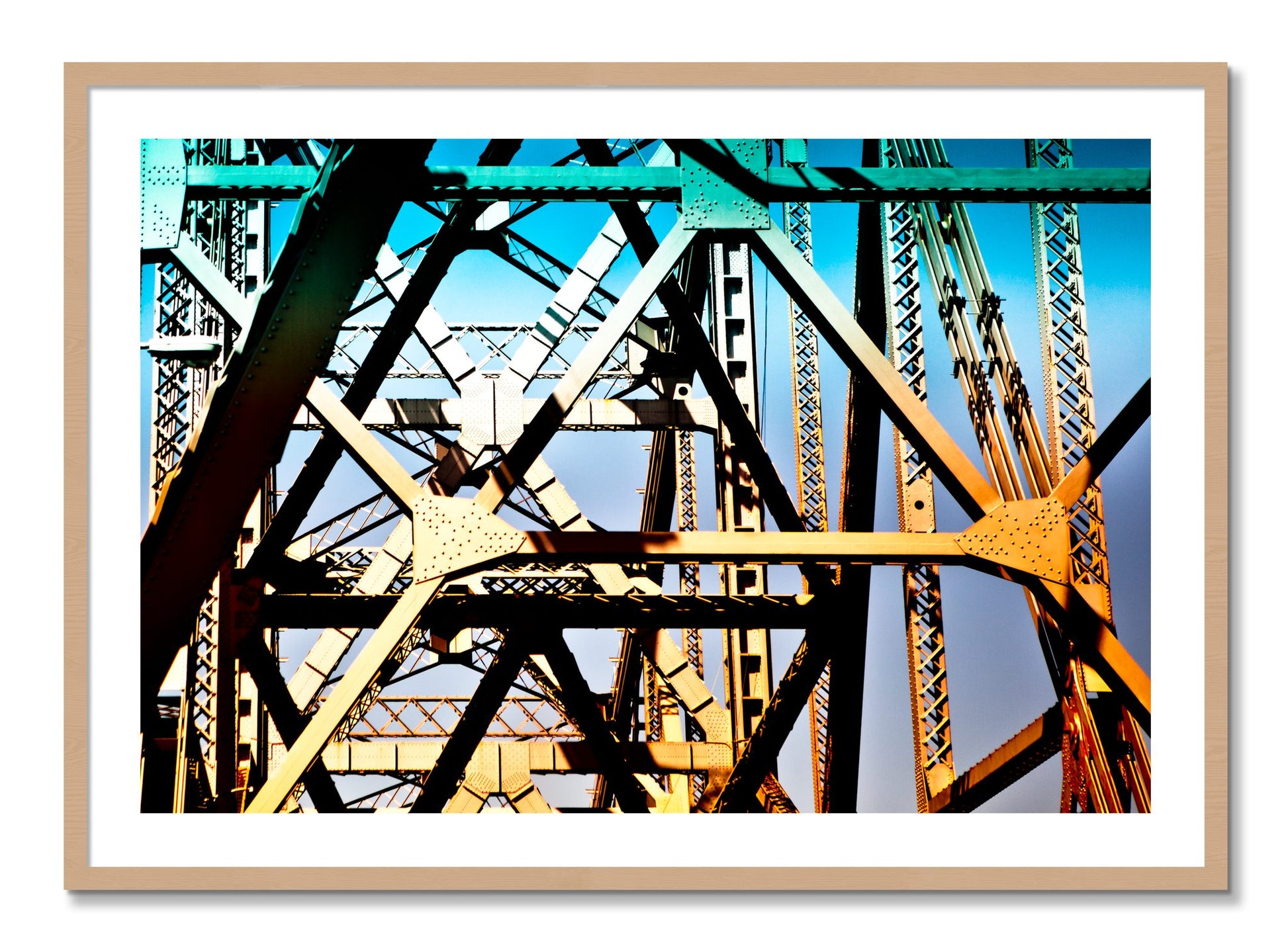 Framed photograph of Old School Cool by Dylan Ozanich, Oak frame, Borders