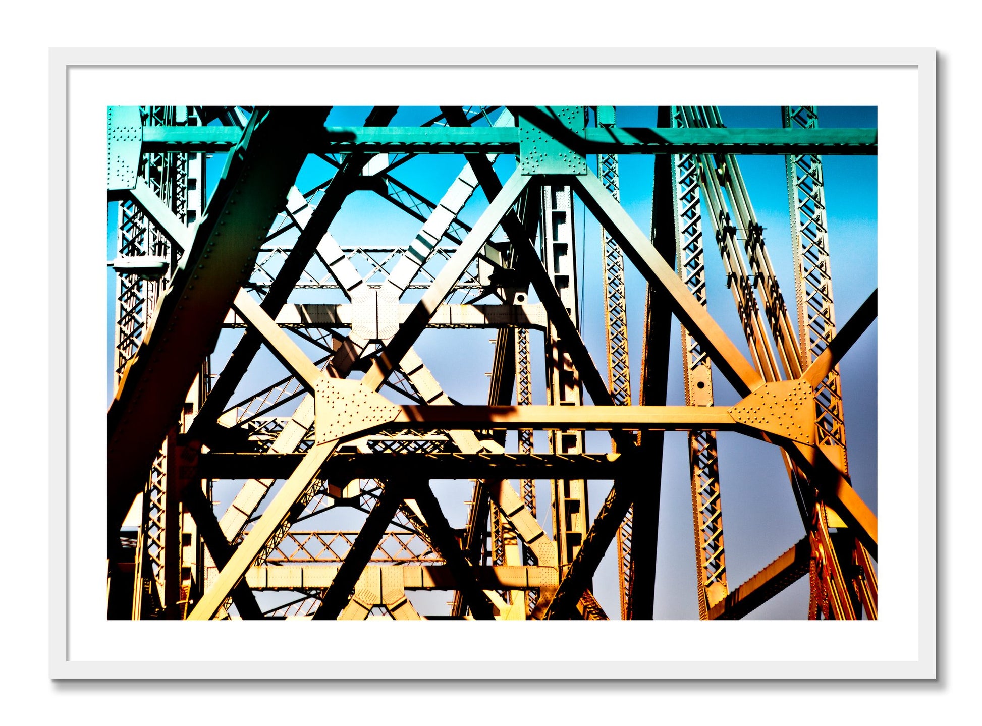 Framed photograph of Old School Cool by Dylan Ozanich, White frame, Borders
