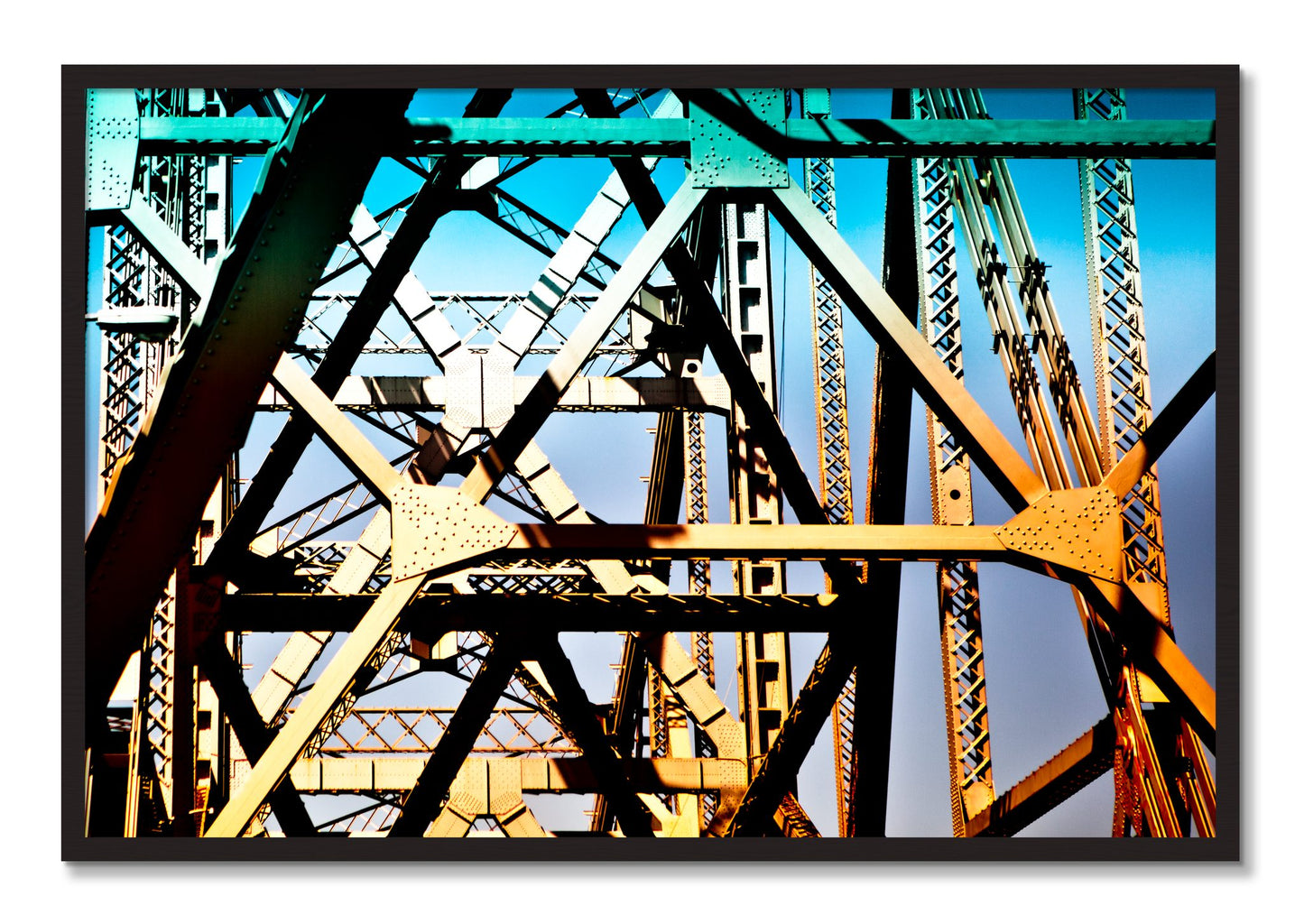 Framed photograph of Old School Cool by Dylan Ozanich, Black Walnut frame, Full Bleed