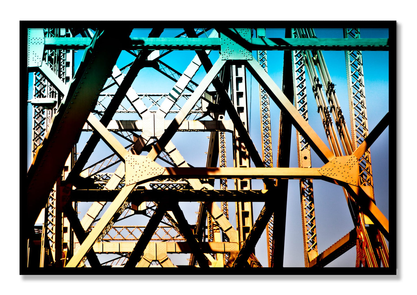 Framed photograph of Old School Cool by Dylan Ozanich, Black frame, Full Bleed