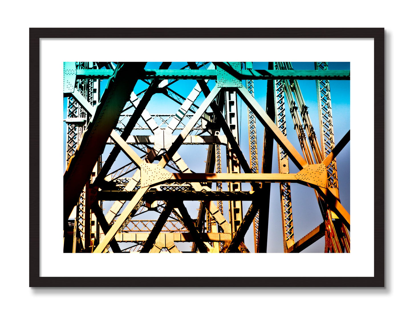 Framed photograph of Old School Cool by Dylan Ozanich, Black frame, Borders