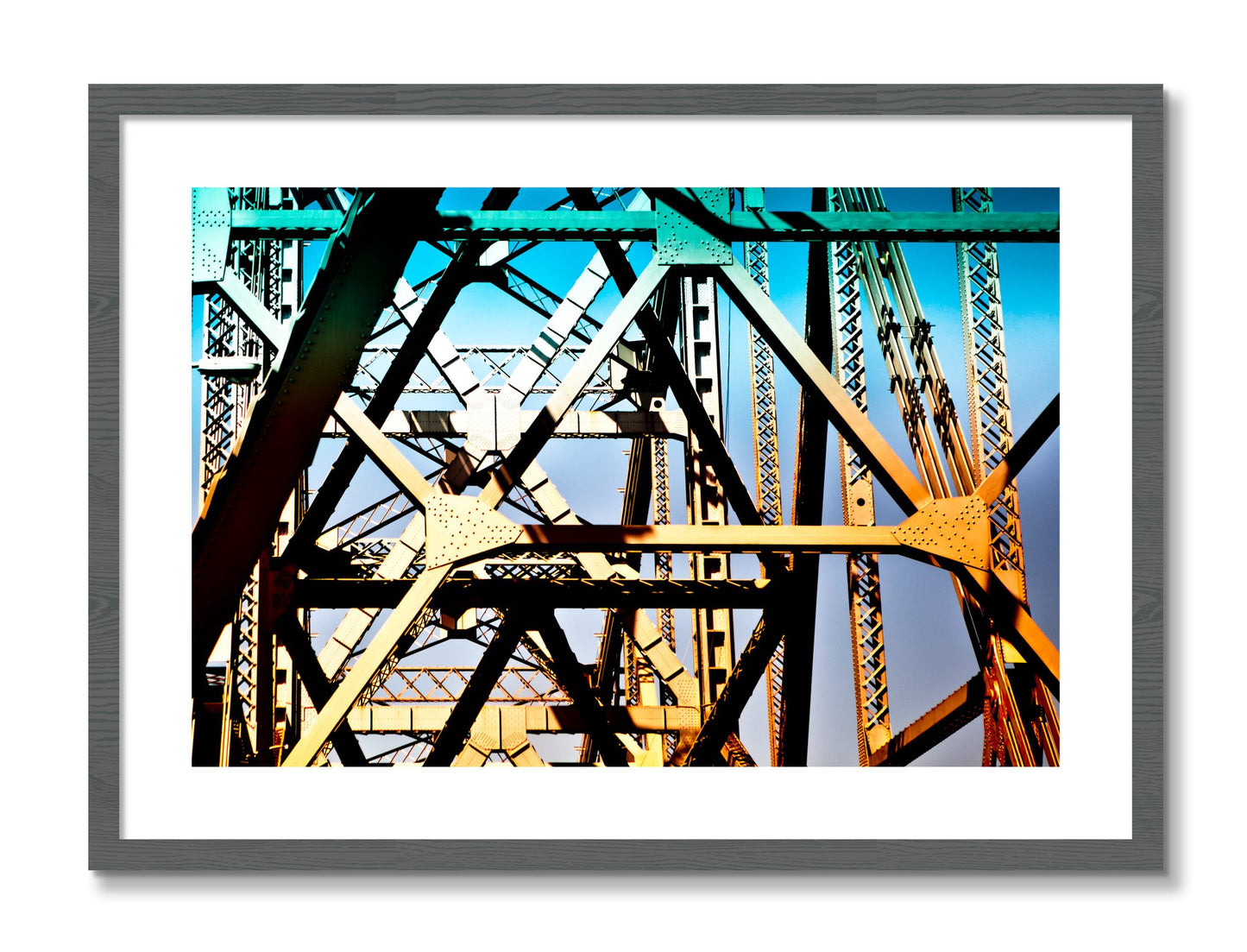 Framed photograph of Old School Cool by Dylan Ozanich, Grey frame, Borders