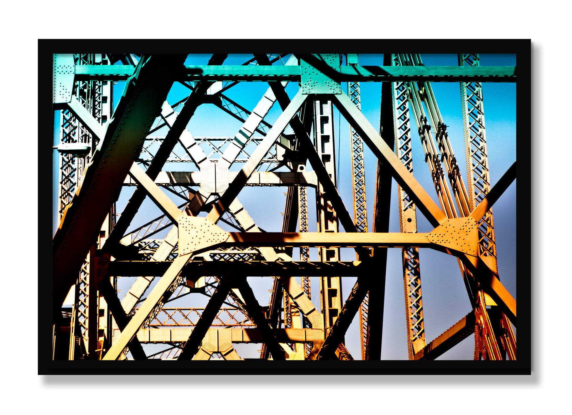 Framed photograph of Old School Cool by Dylan Ozanich, Black frame, Full Bleed