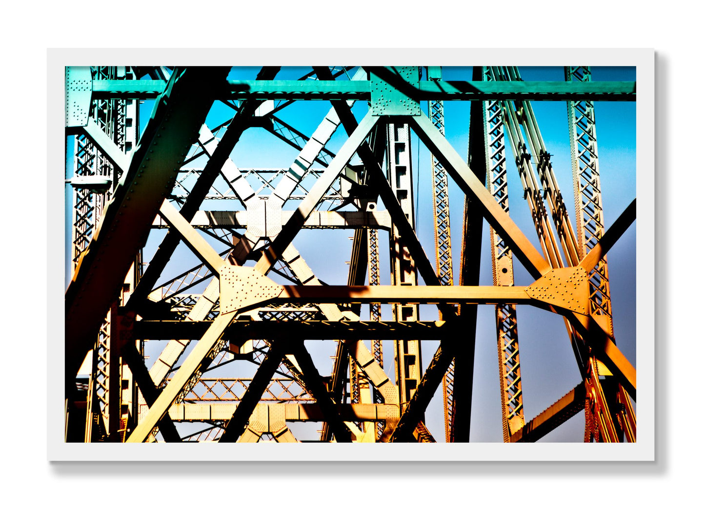 Framed photograph of Old School Cool by Dylan Ozanich, White frame, Full Bleed