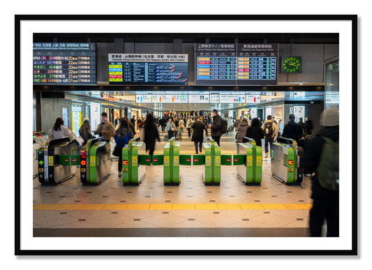 Framed photograph of On Time by Dylan Ozanich, Black frame, Borders