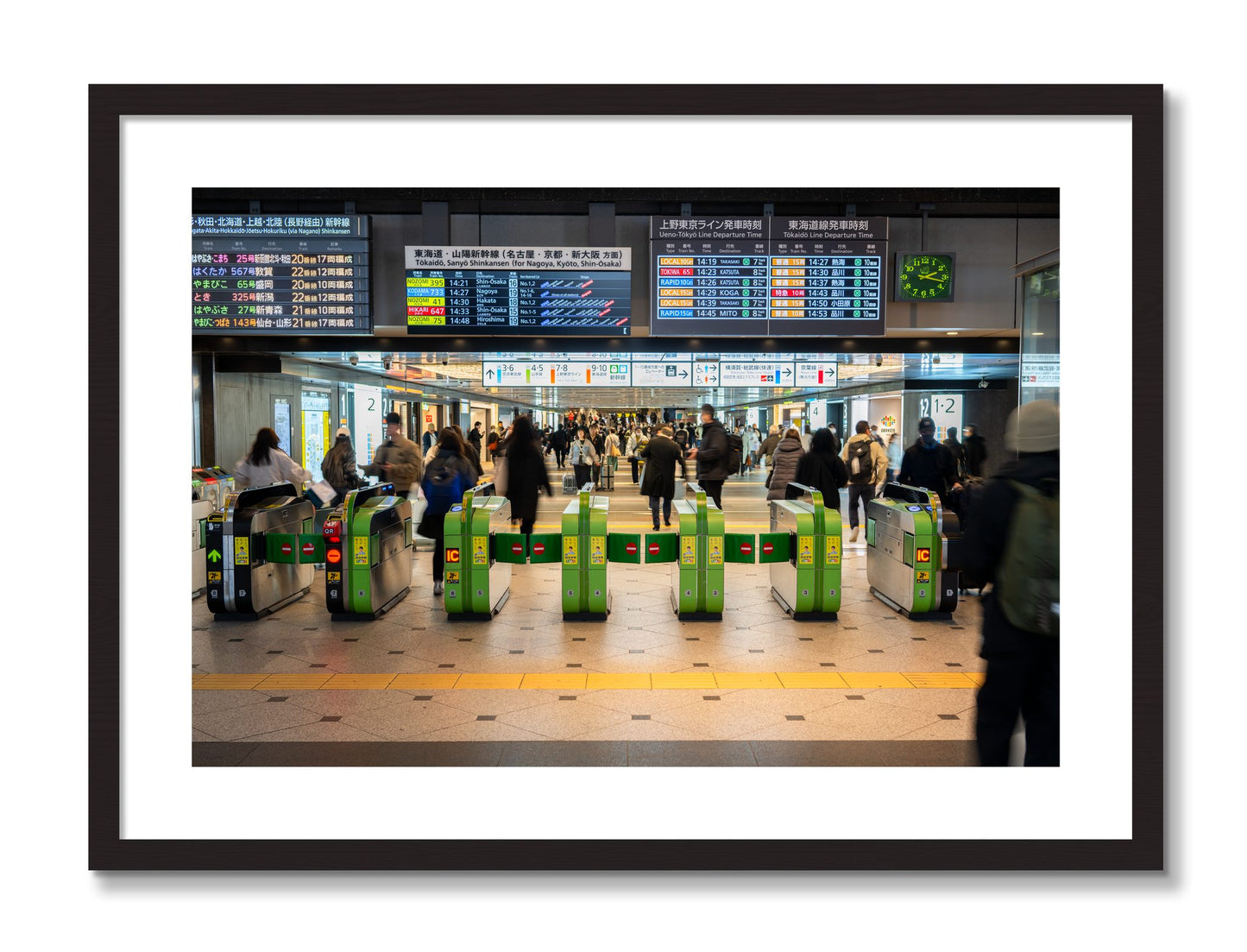 Framed photograph of On Time by Dylan Ozanich, Black frame, Borders
