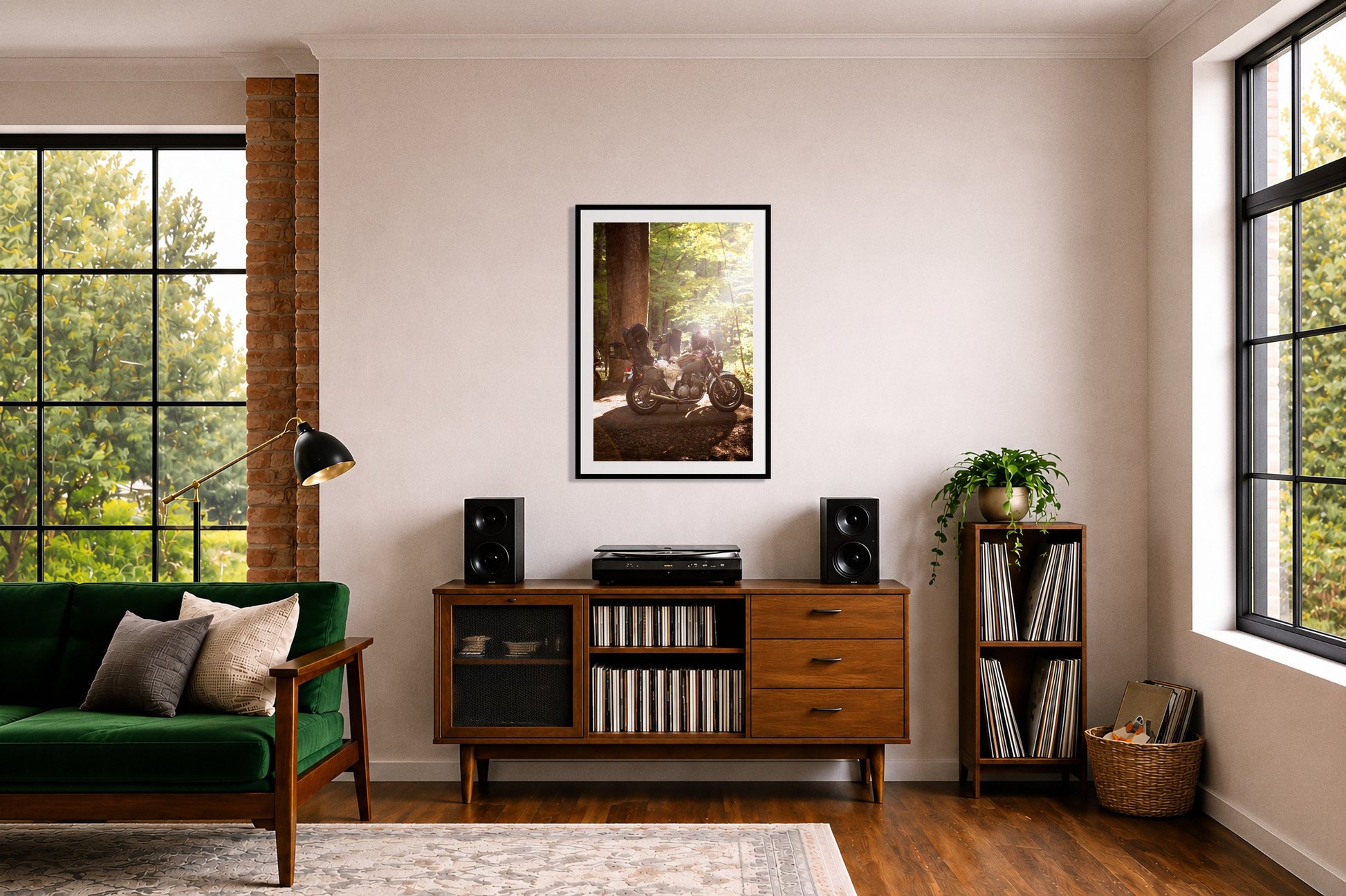 Framed photograph of Pack Up And Go by Dylan Ozanich displayed on a wall