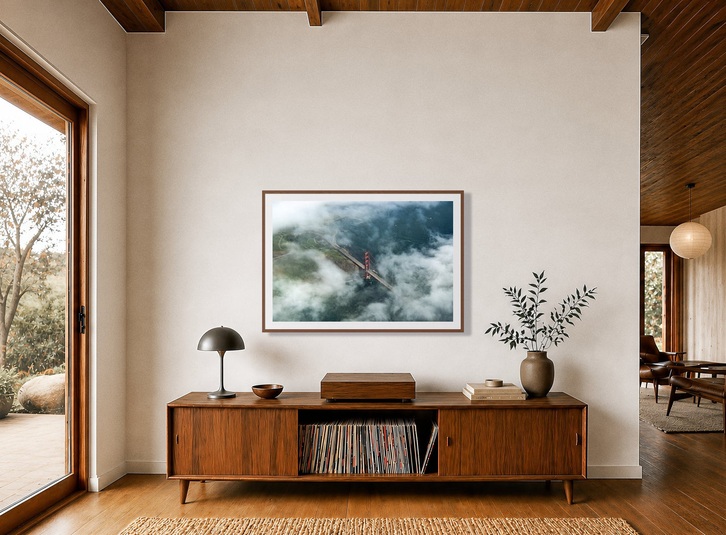 Framed photograph of Peaking Through by Dylan Ozanich displayed on a wall