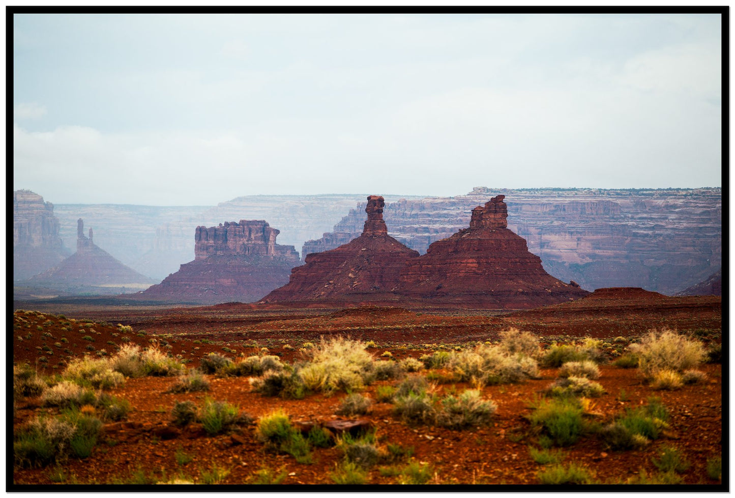 Pillars by Dylan Ozanich, 48×72 Full Bleed Print in a Black frame
