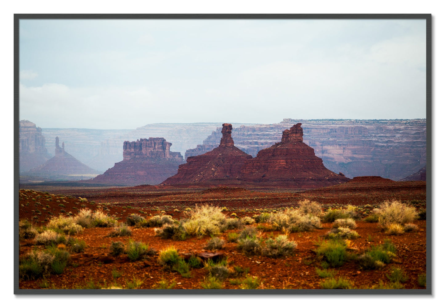 Framed photograph of Pillars by Dylan Ozanich, Grey frame, Full Bleed