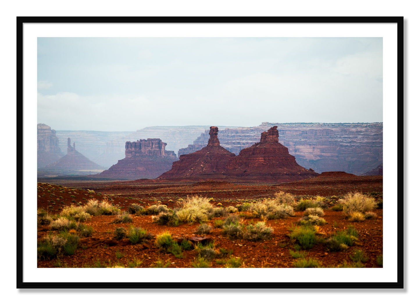Framed photograph of Pillars by Dylan Ozanich, Black frame, Borders