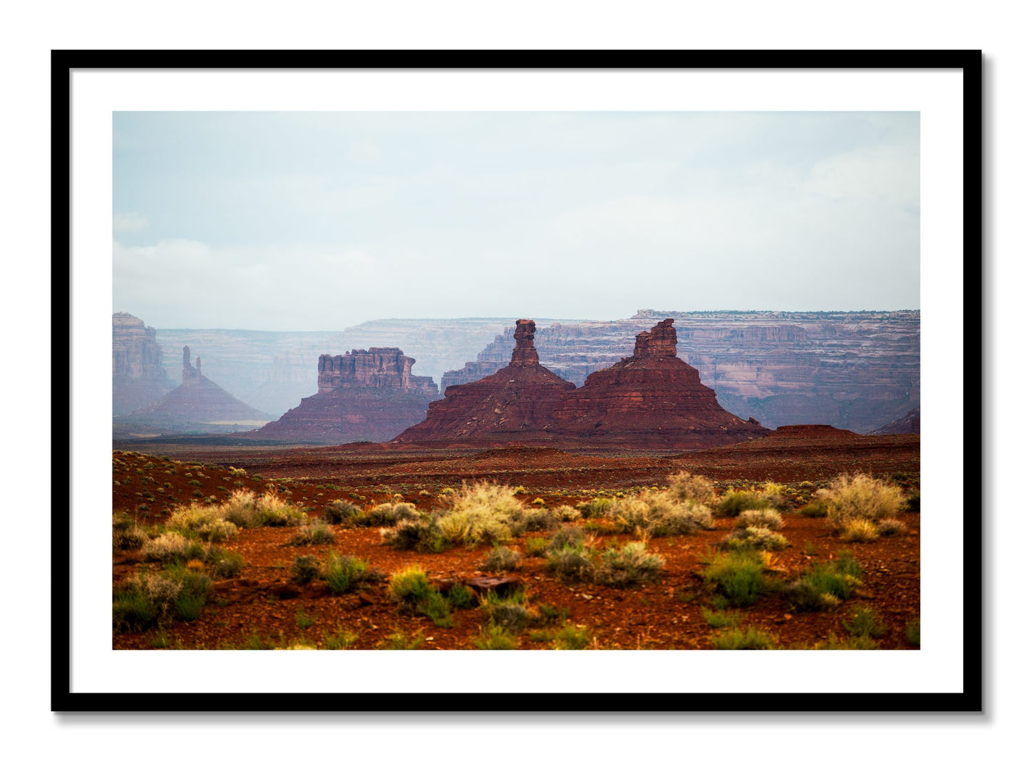 Framed photograph of Pillars by Dylan Ozanich, Black frame, Borders