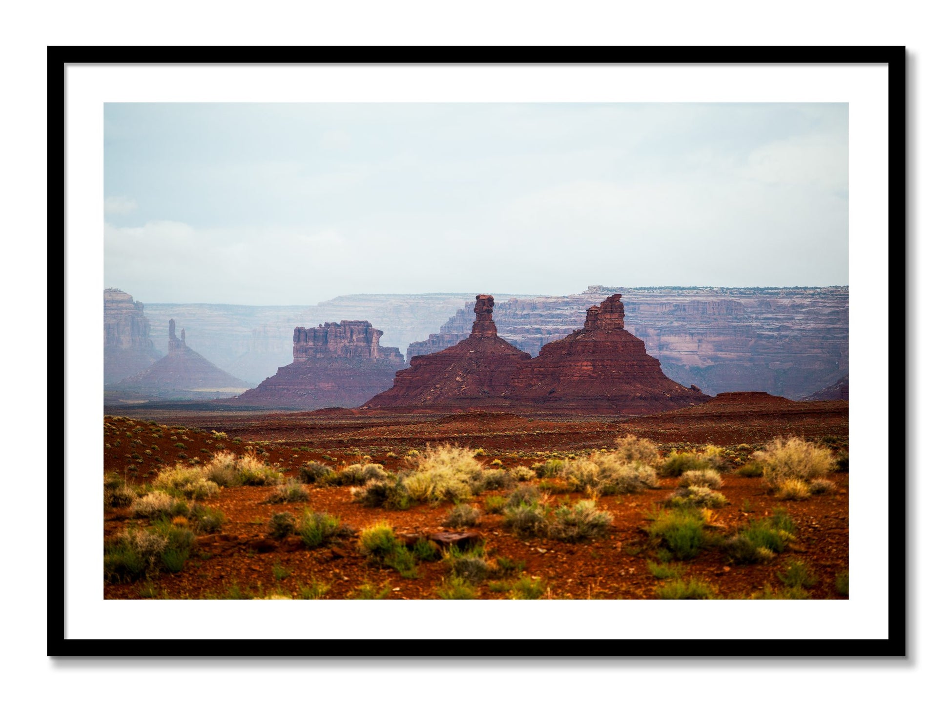 Framed photograph of Pillars by Dylan Ozanich, Black frame, Borders