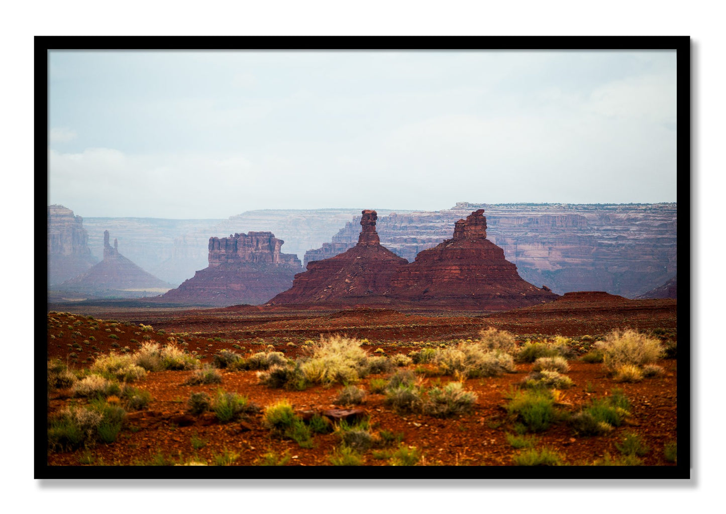 Framed photograph of Pillars by Dylan Ozanich, Black frame, Full Bleed
