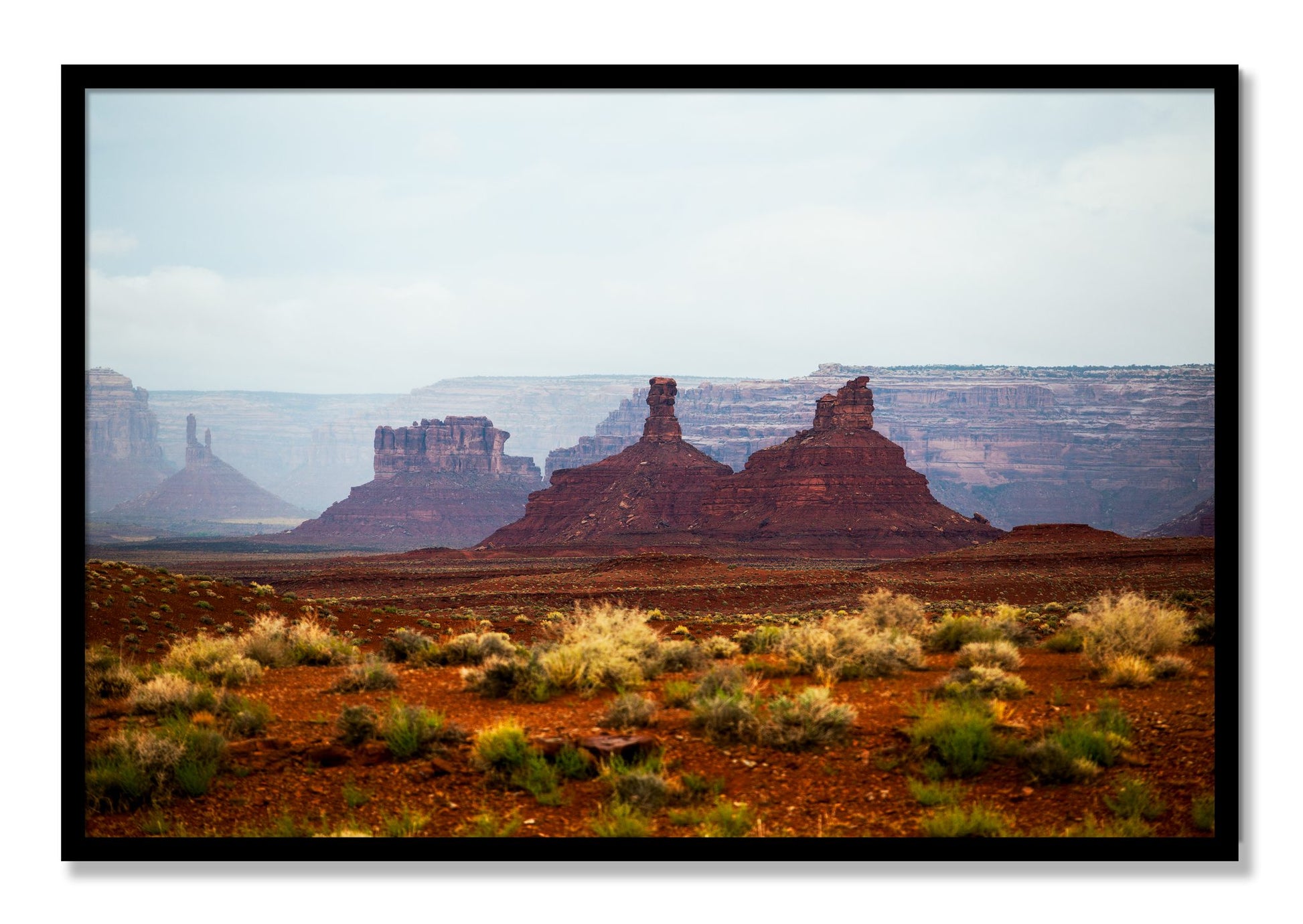Framed photograph of Pillars by Dylan Ozanich, Black frame, Full Bleed