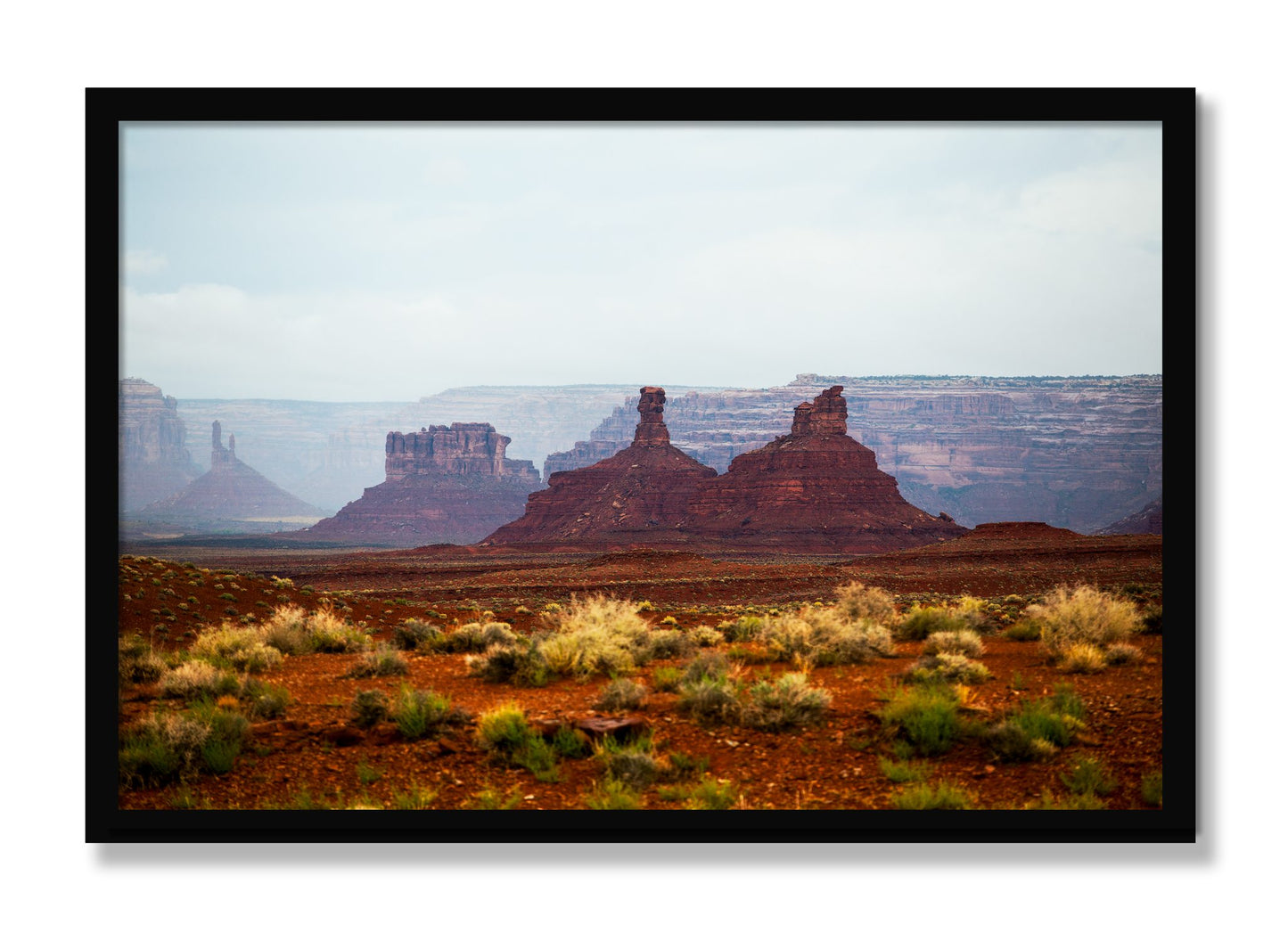 Framed photograph of Pillars by Dylan Ozanich, Black frame, Full Bleed