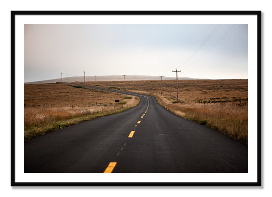 Framed photograph of Point Reyes by Dylan Ozanich, Black frame, Borders