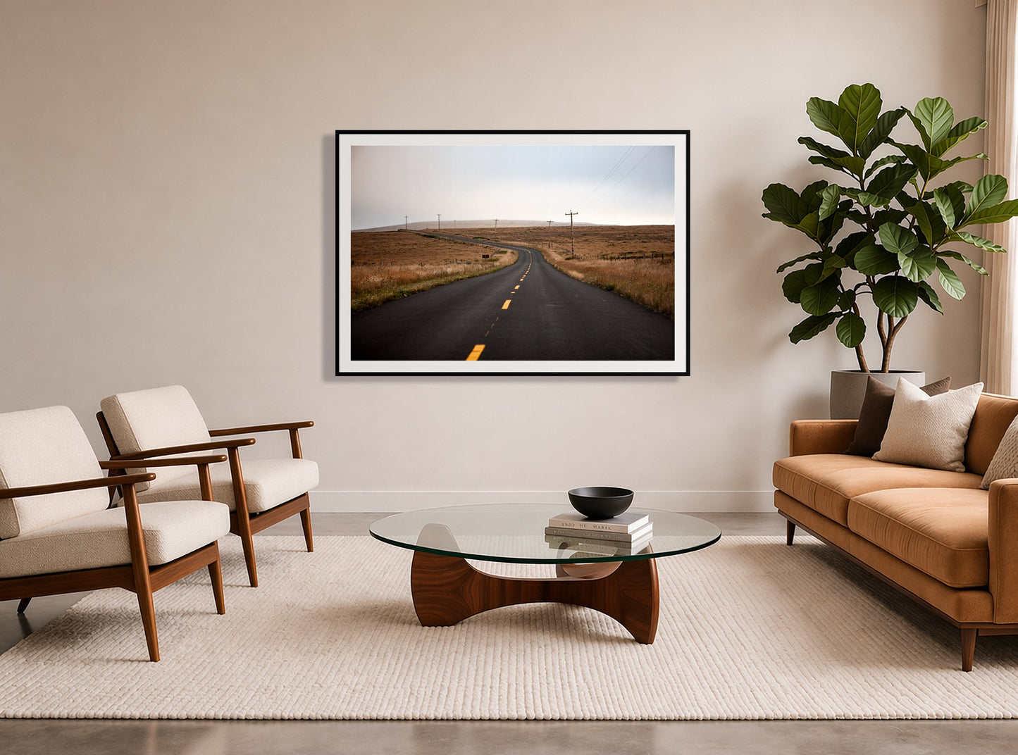 Framed photograph of Point Reyes by Dylan Ozanich displayed on a wall
