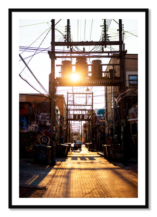 Framed photograph of Power by Dylan Ozanich, Black frame, Borders