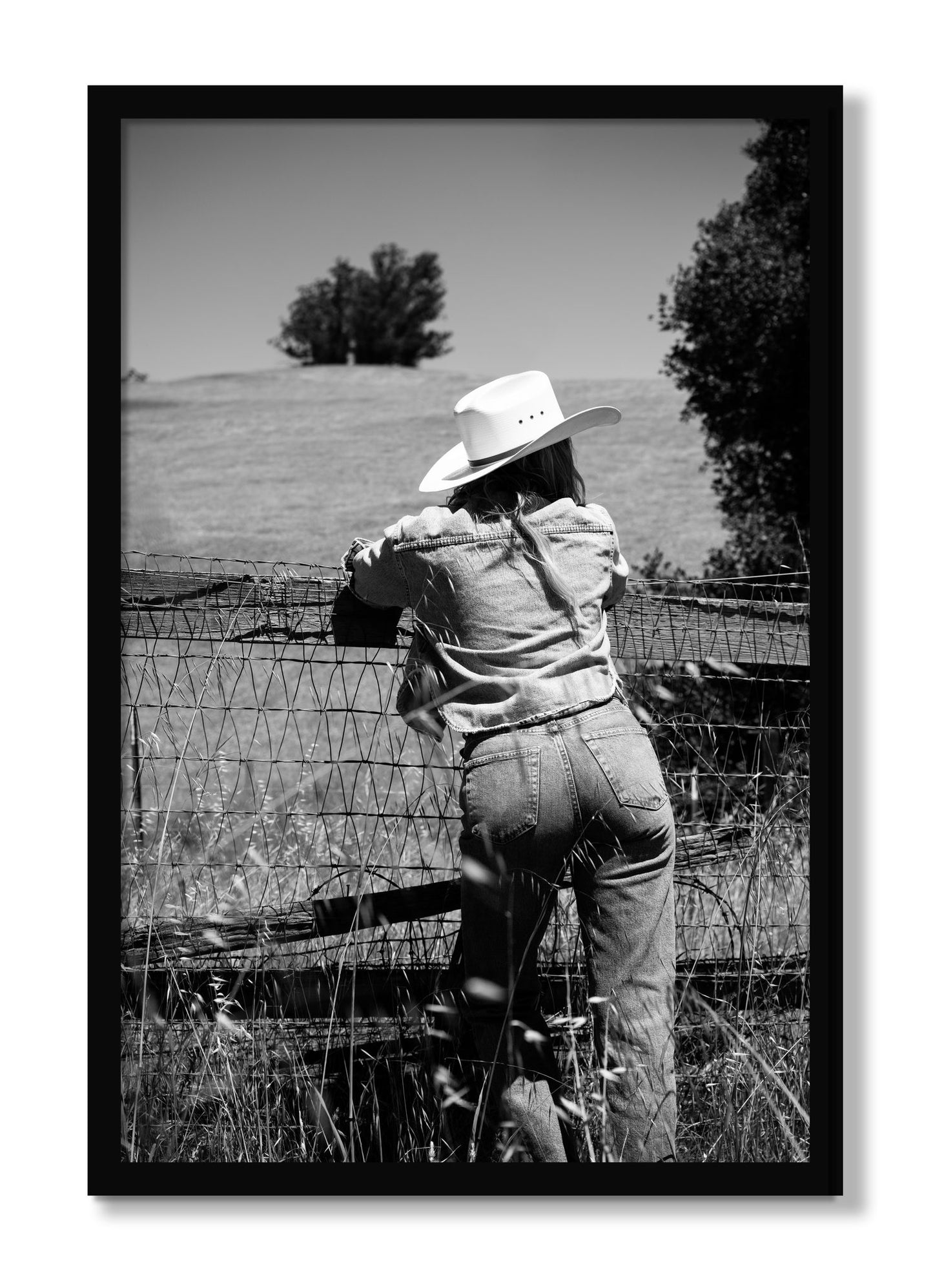 Framed photograph of Ranch Days by Dylan Ozanich, Black frame, Full Bleed
