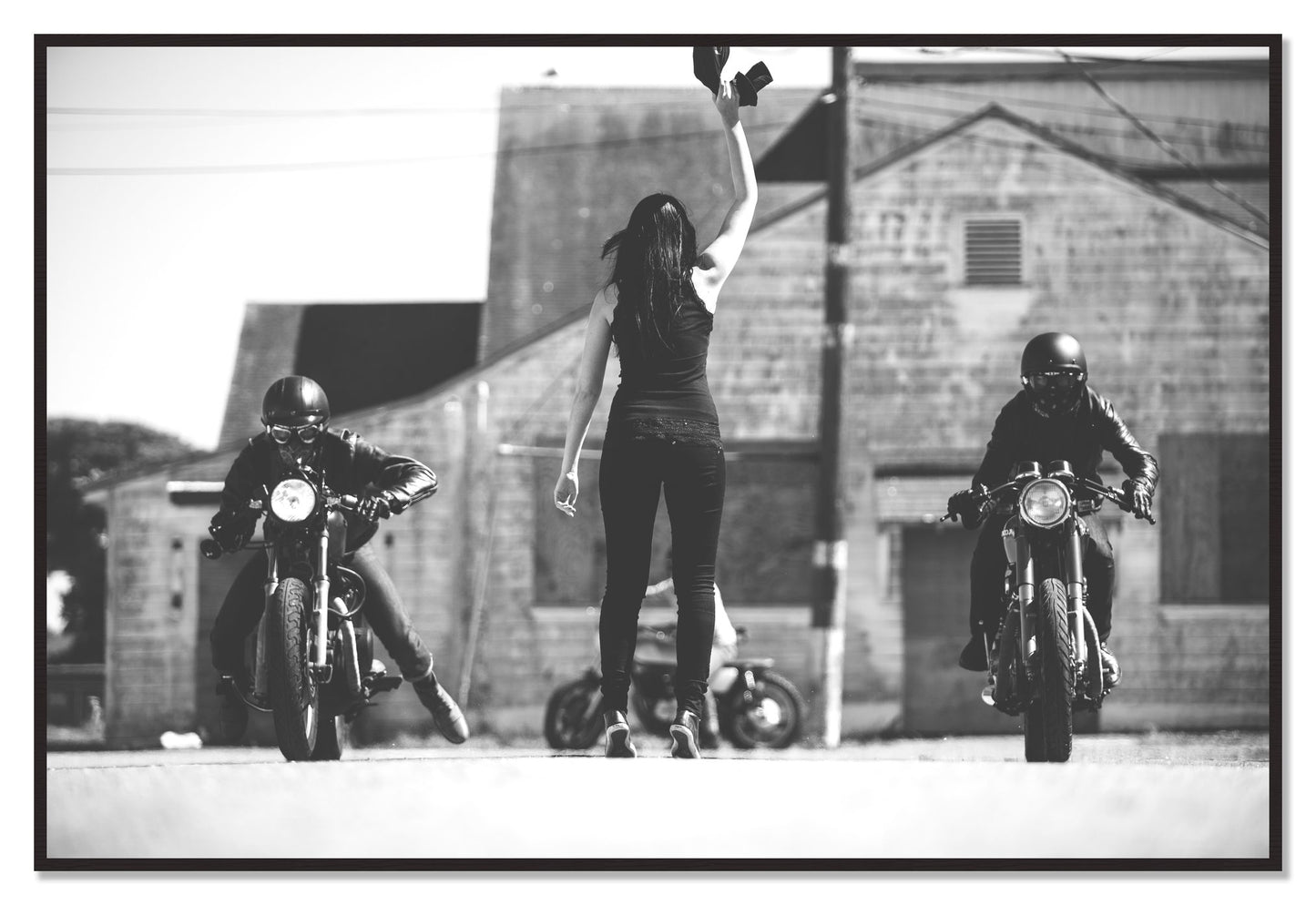Ready Set by Dylan Ozanich, 48×72 Full Bleed Print in a Black Walnut frame
