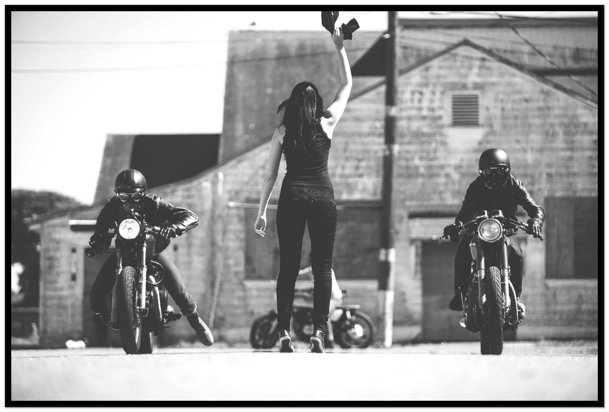 Ready Set by Dylan Ozanich, 48×72 Full Bleed Print in a Black frame