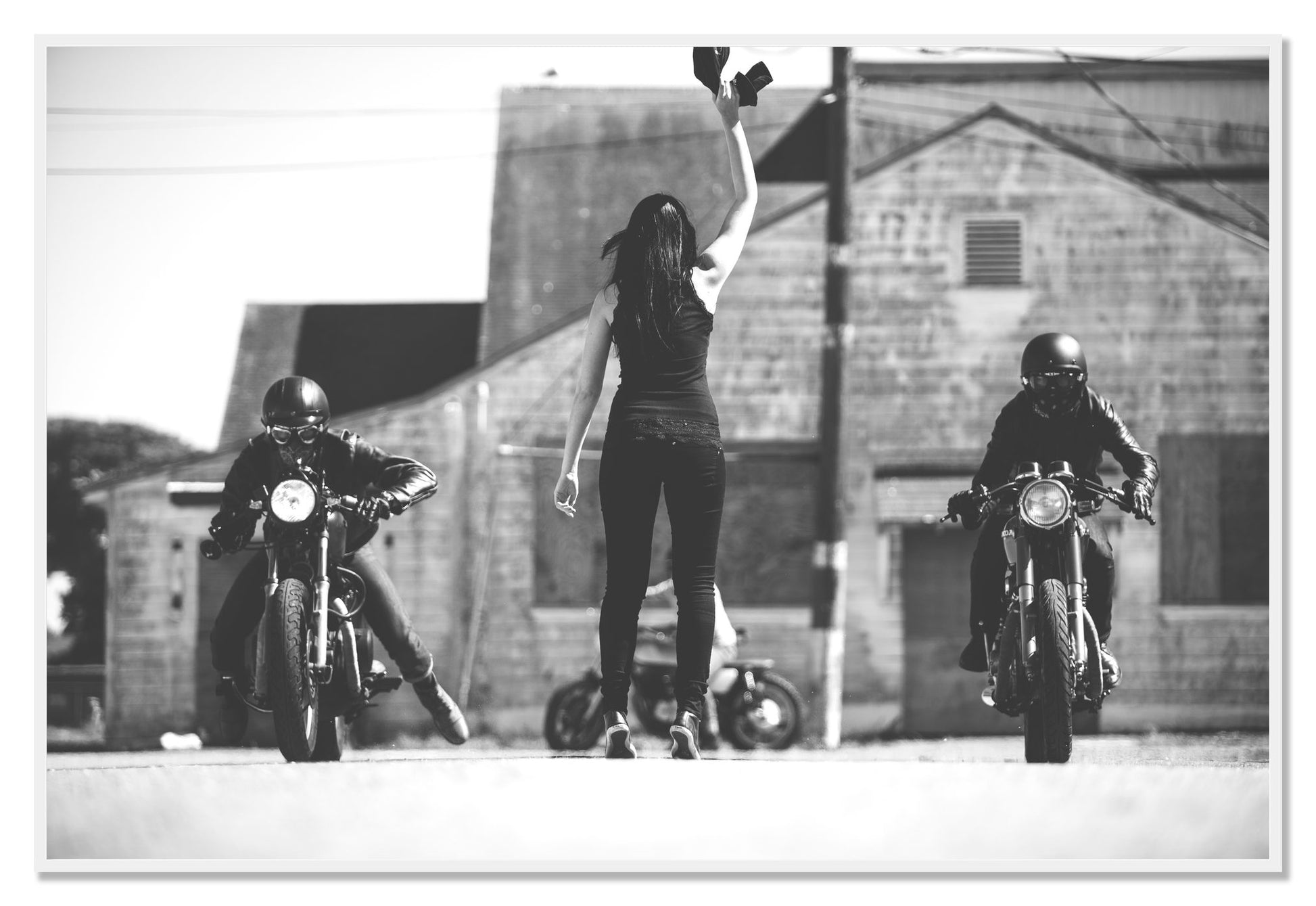 Ready Set by Dylan Ozanich, 48×72 Full Bleed Print in a White frame