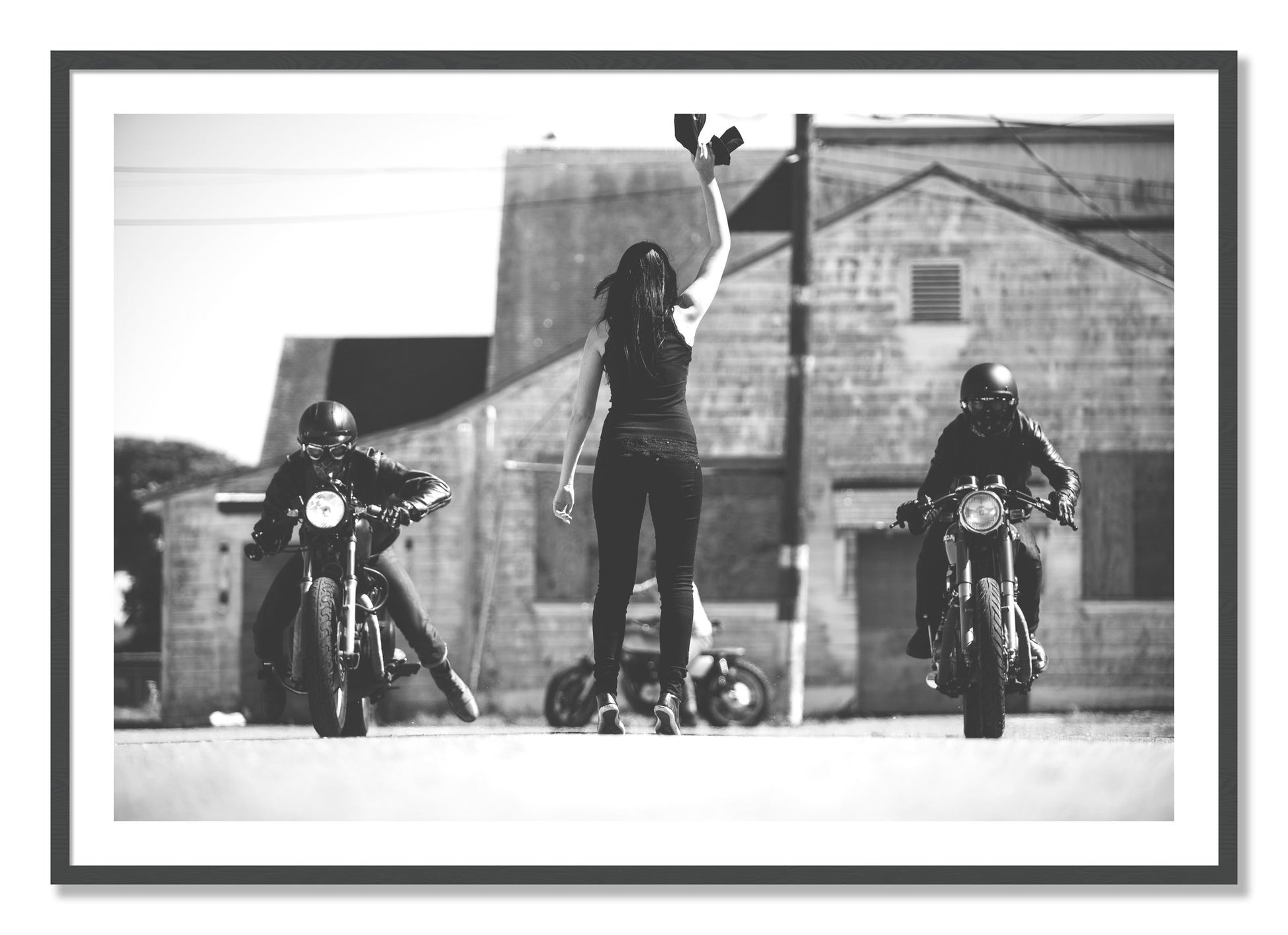 Framed photograph of Ready Set by Dylan Ozanich, Grey frame, Borders