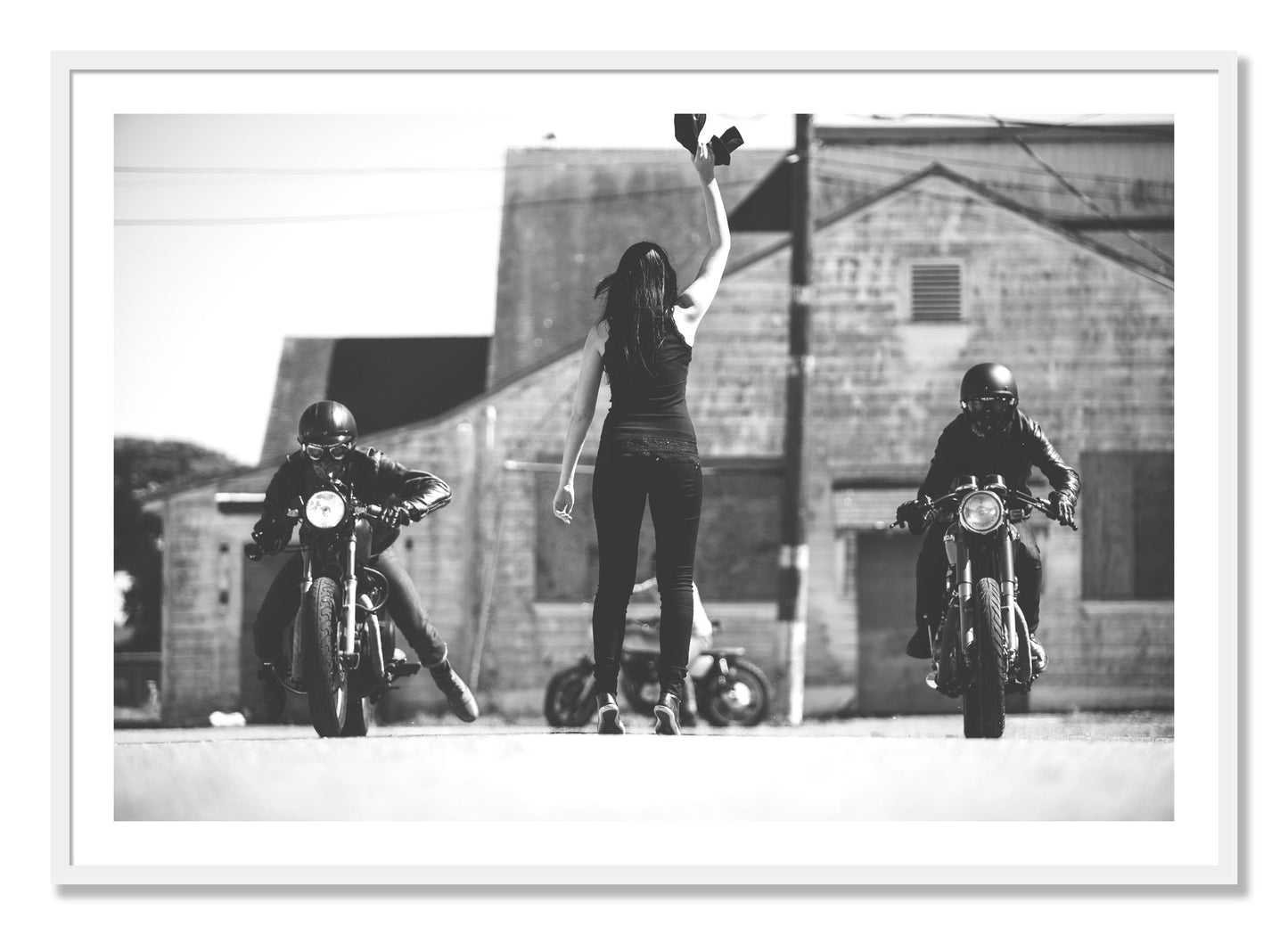 Framed photograph of Ready Set by Dylan Ozanich, White frame, Borders