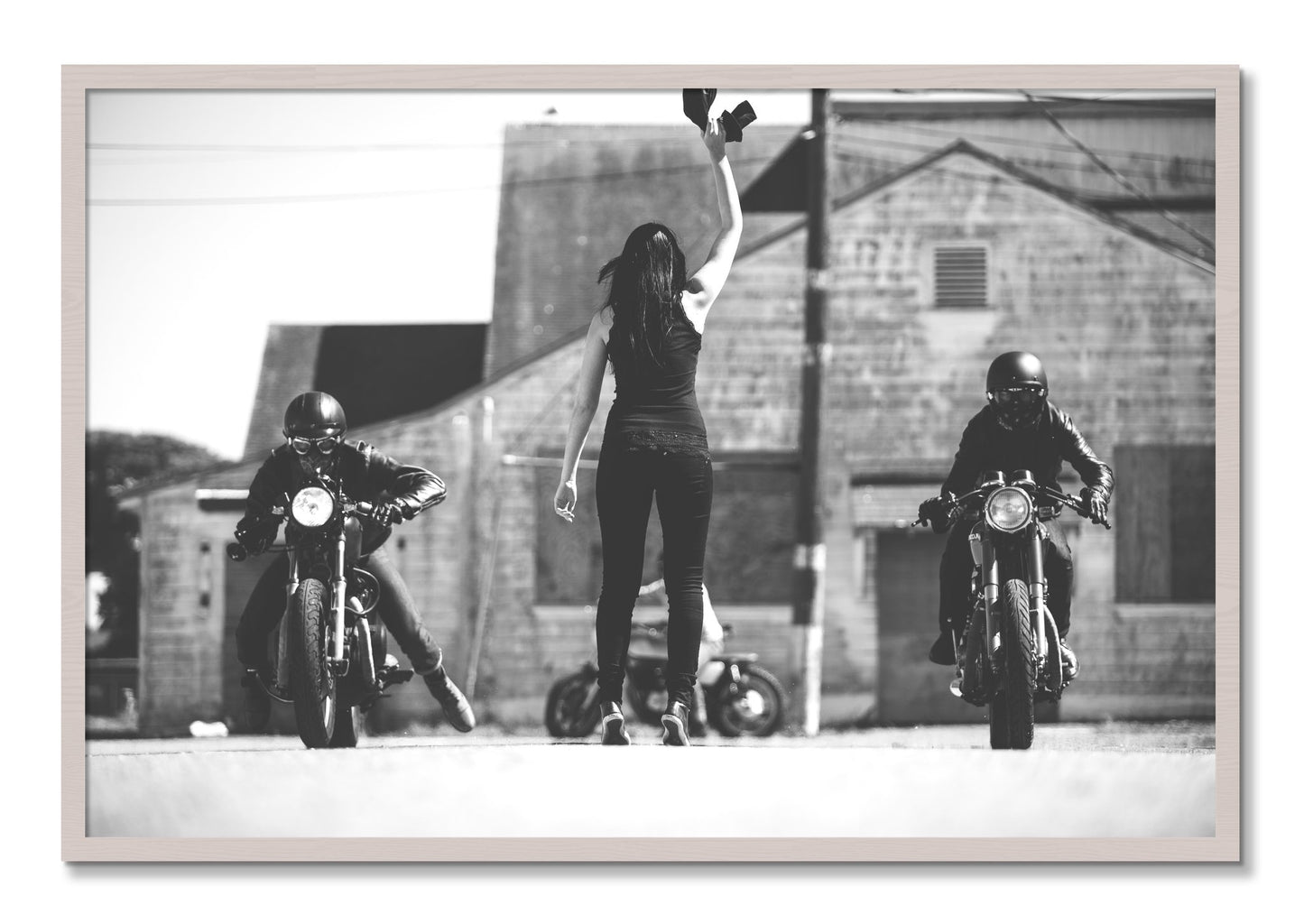 Framed photograph of Ready Set by Dylan Ozanich, White Maple frame, Full Bleed