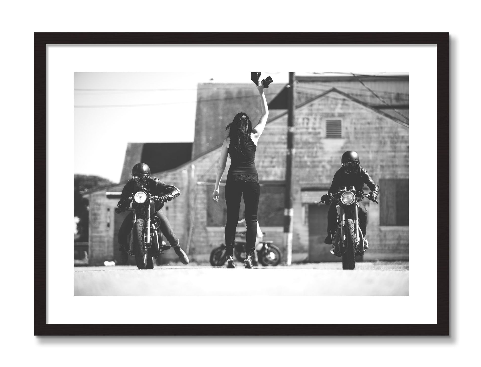 Framed photograph of Ready Set by Dylan Ozanich, Black frame, Borders