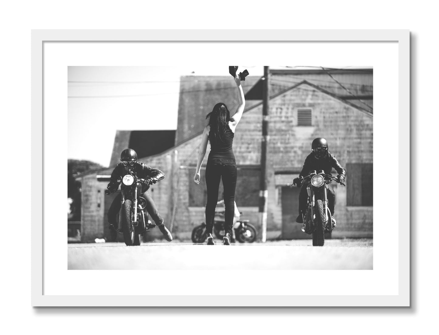 Framed photograph of Ready Set by Dylan Ozanich, White frame, Borders