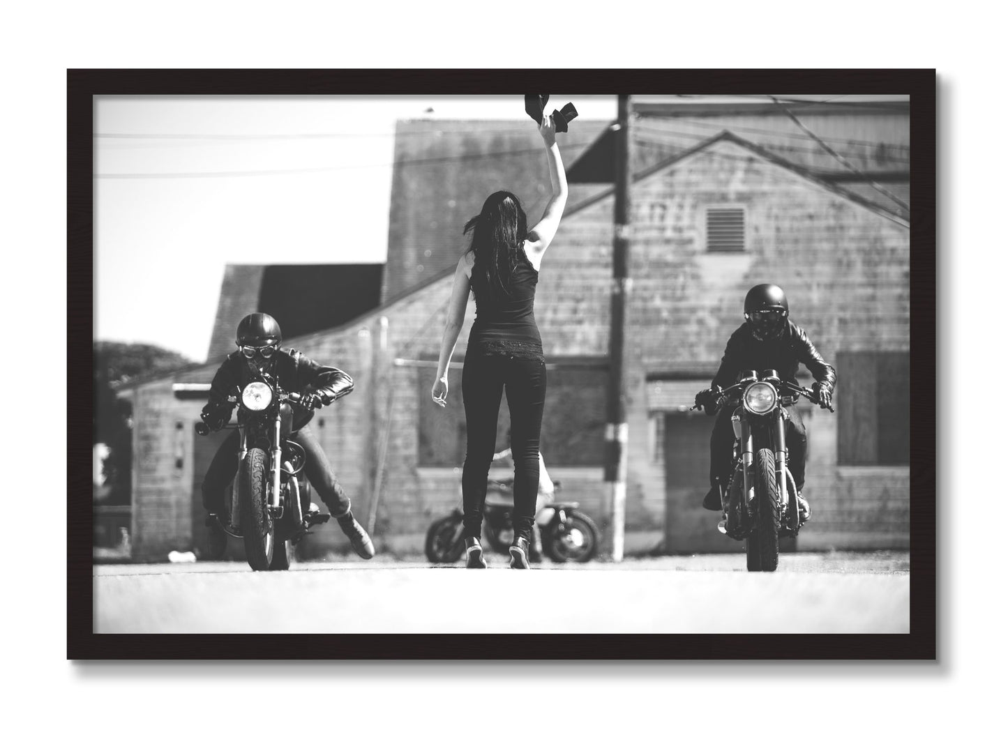 Framed photograph of Ready Set by Dylan Ozanich, Black Walnut frame, Full Bleed