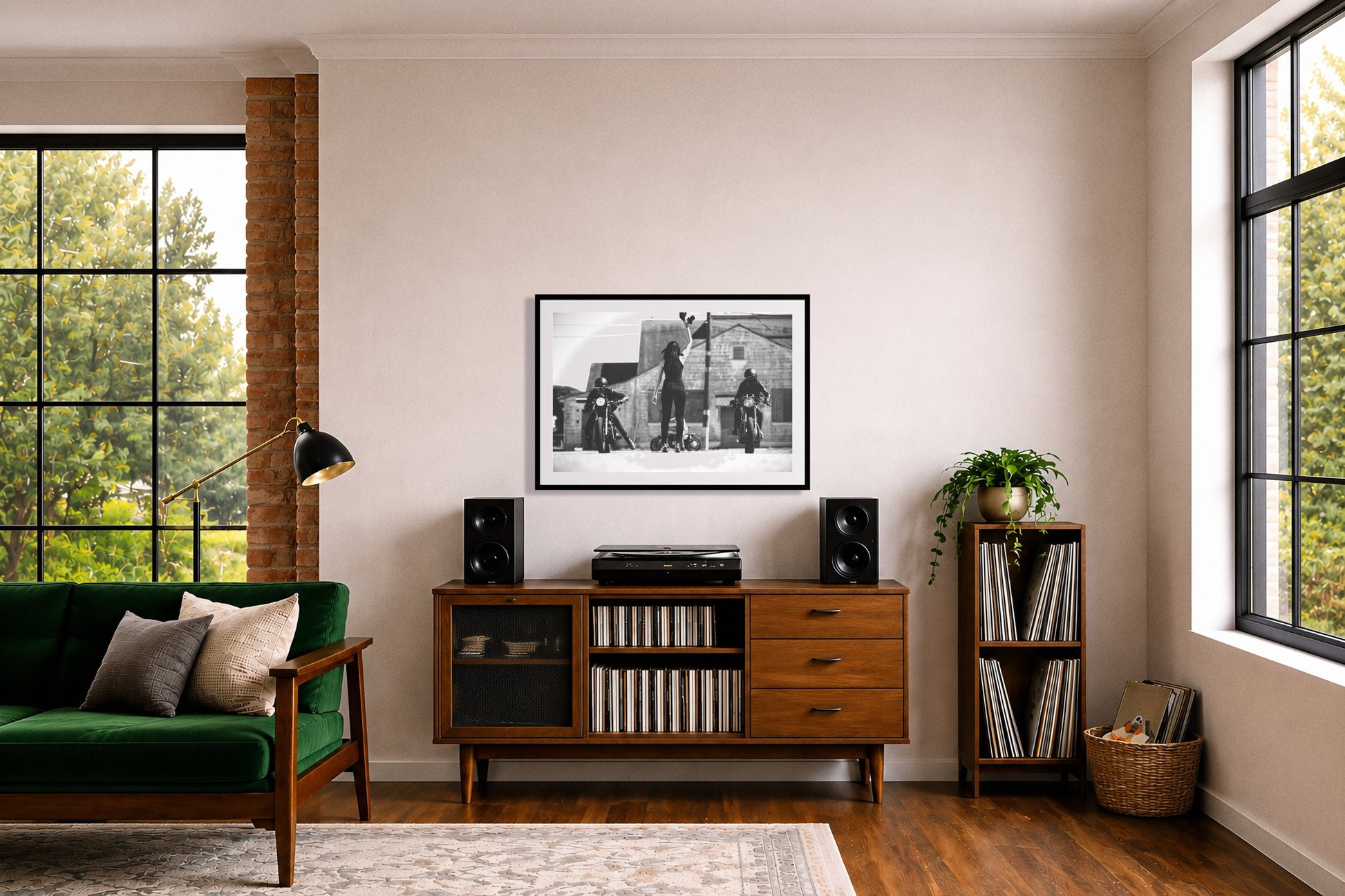 Framed photograph of Ready Set by Dylan Ozanich displayed on a wall